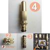 Rustresistant Brass Garden Pipe Connector With Quick Fit Fitting And Handy Switch Nozzle