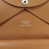 Безупречный кошелек для монет HERMES Calvi duo из кожи Evercolor для женщин, б/у