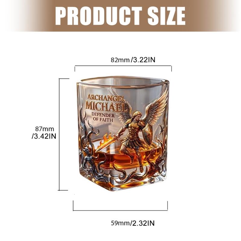 Clear Drink Glass for Shelf Display and Desk Styling, Decorative Sipping Piece for Evening Beverage Service and Display