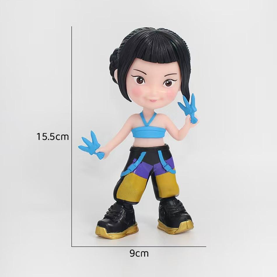 3Set Kpop Demon Hunters Action Figures - Derpy Tiger Rumi Mira Zoey Sussy Collectible Doll Set for Fans Gift