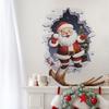 Christmas Wall Stickers Self Adhesive Santa Decals for Living Room Bedroom Porch Home PVC Waterproof Holiday