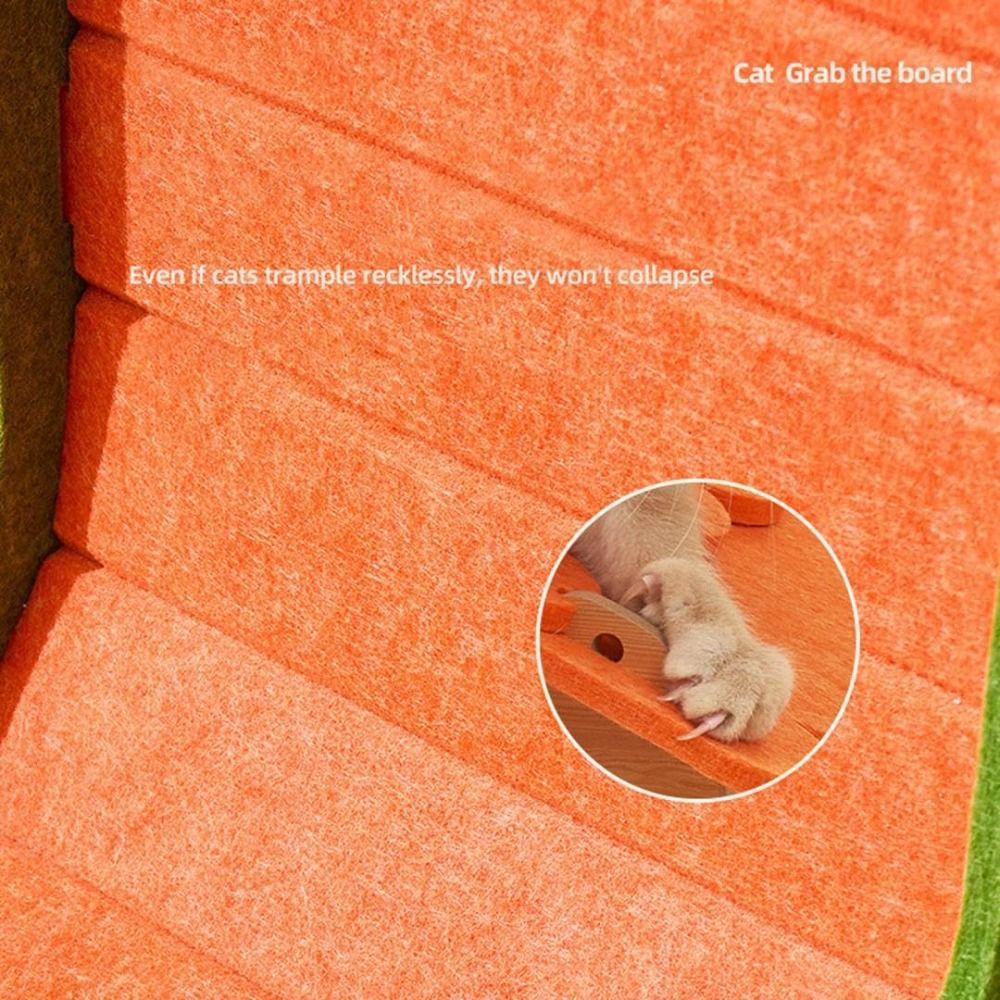Vertical L-Type Cat Scratch Board Anti-Scratch Felt Cat Climbing Frame Nest Integrated No Shedding Cat Scratch Pad Pet Gifts