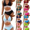 Women Bikini Sexy High Waist Bathing Suit V-Neck Beach Swimwear Female Summer Swimsuit