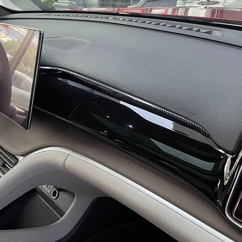 Car Styling Center Console Trim Strips For BYD Song Pro Carbon Fiber Color Interior Accessories