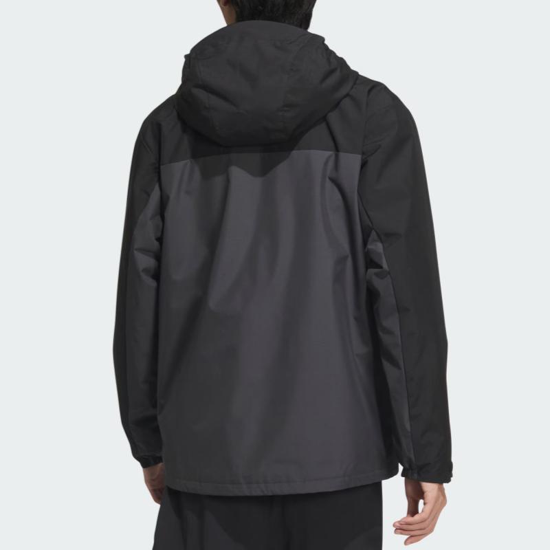 adidas Флисовая куртка «три в одном» унисекс, однотонная, темно-серая JM9142
