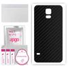 apgo Protective Skin Sticker for the Back Compatible with Samsung Galaxy S5 Mini, Wrap Film, Foil, Vinyl - Pattern Carbon Black
