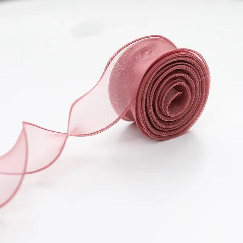 1 шт. 9 м/рулон шифоновая шелковая лента органза атлас для самостоятельного изготовления подарочной упаковки украшения свадебных букетов венков швейных принадлежностей
