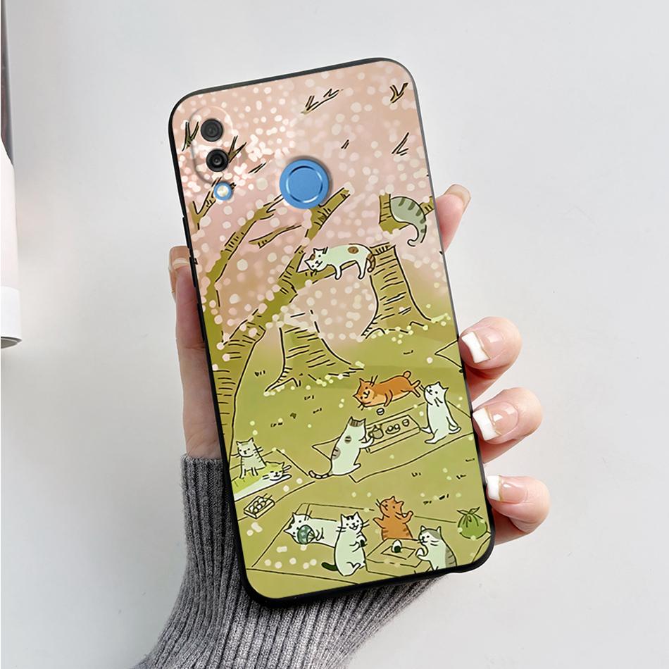 For Honor Play Case COR-L29 Phone Cover Cute Bear Cartoon Frog Soft Silicone Matte Fundas Coque For Honor Play Shockproof Bumper