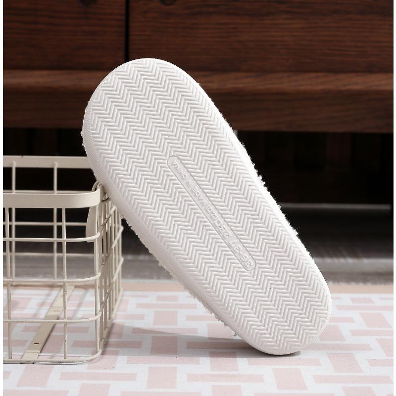 Новые удобные домашние цветные хлопковые тапочки с бабочками для зимних женщин, толстая подошва для тепла в помещении