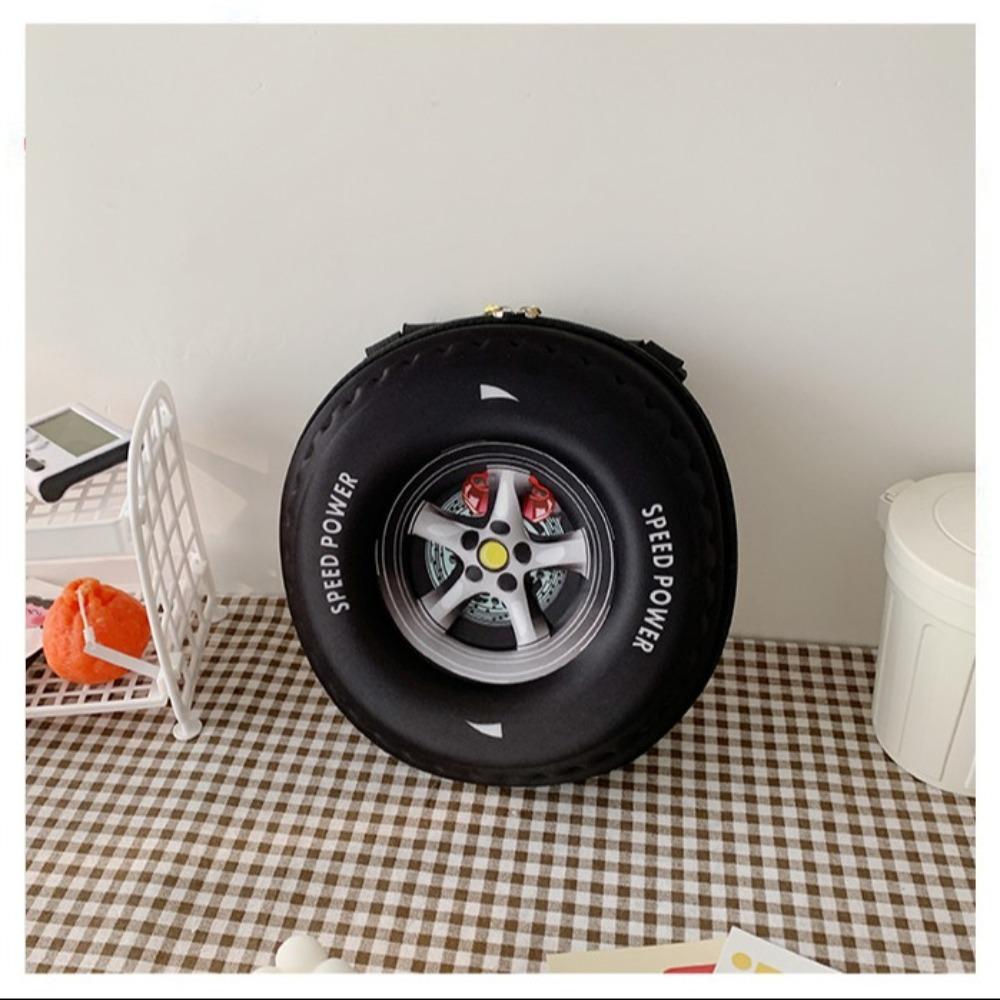 Детский школьный ранец в форме цветной шины EVA 3D с рисунком колеса для детского сада, сумка через плечо, уменьшающая нагрузку, детский рюкзак