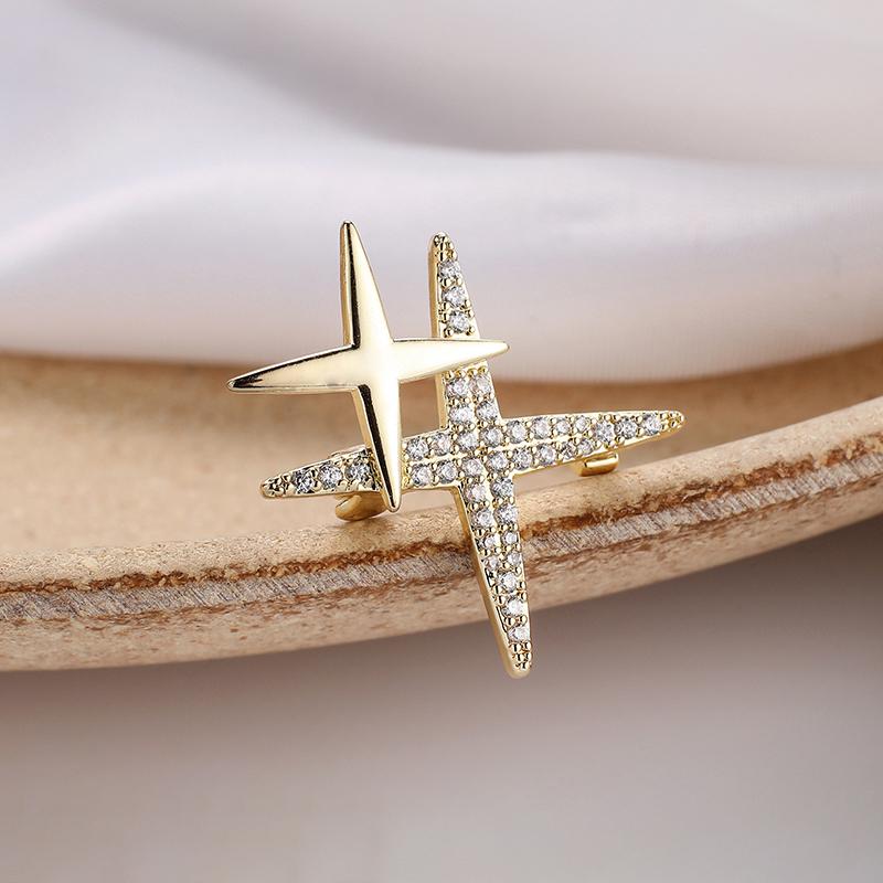 Классический дизайн, броши в форме звезды, булавки для женщин, изящные украшения, роскошные аксессуары для свадебной вечеринки и вечеринки для девочек, подарок