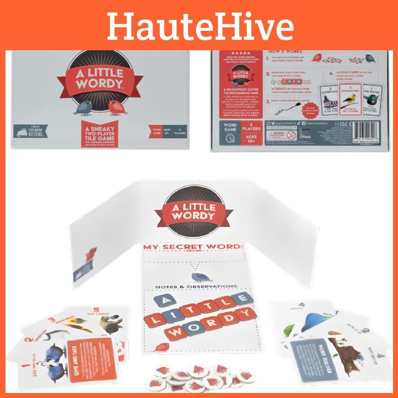 A Little Wordy от Exploding Kittens Карточная игра для подростков, взрослых, детей, для семейного веселья, для вечеринок