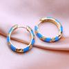 KNIKOO Round Clip Earrings For Women Fashion Hoop Earrings Jewerly For Wedding Party Gifts Cubic Zirconia CZ Earrings