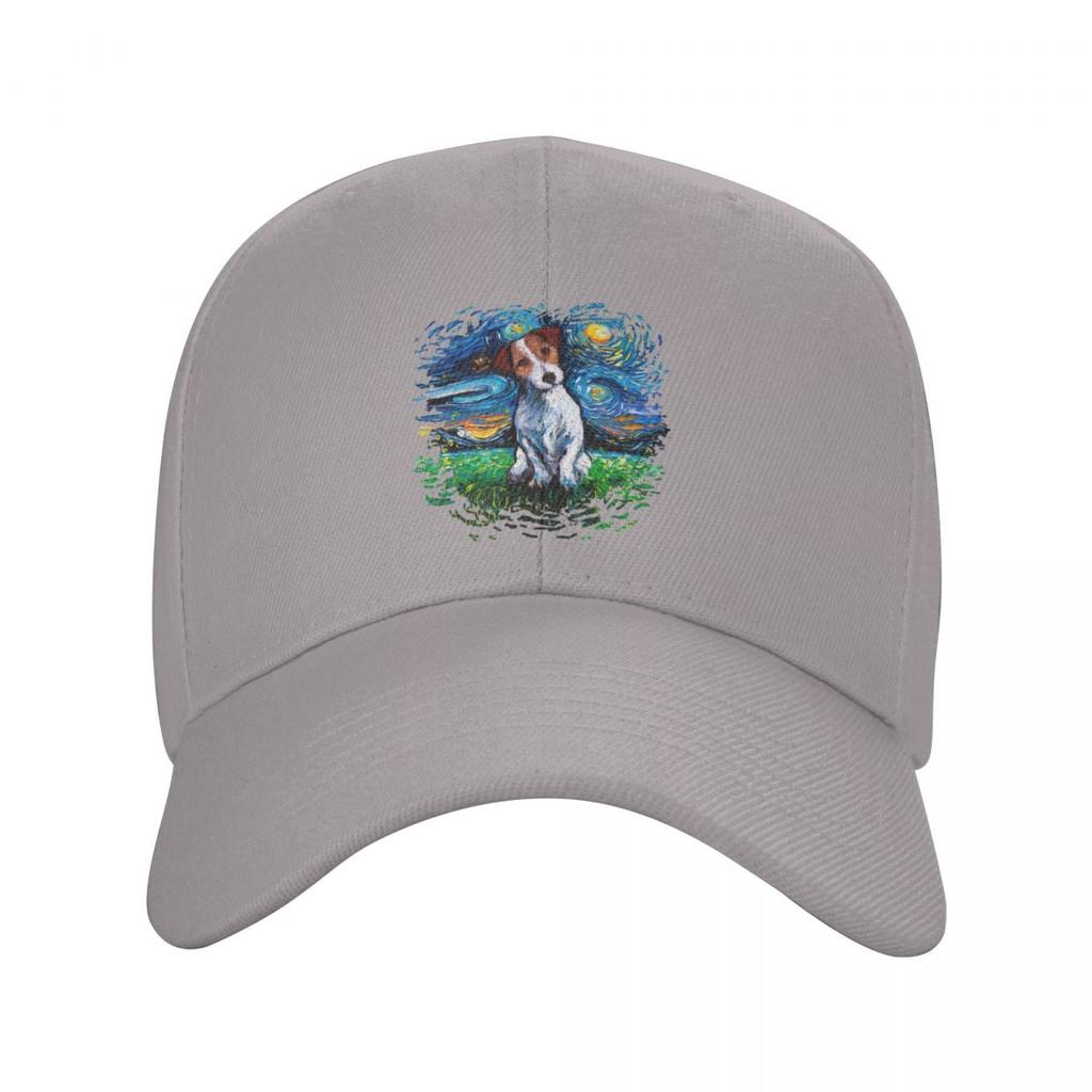 Джек-рассел-терьер, бейсбольная кепка с ночным небом, регулируемая шапка для папы для взрослых, собак, домашних животных, унисекс, женские уличные шапки Snapback, кепки дальнобойщика