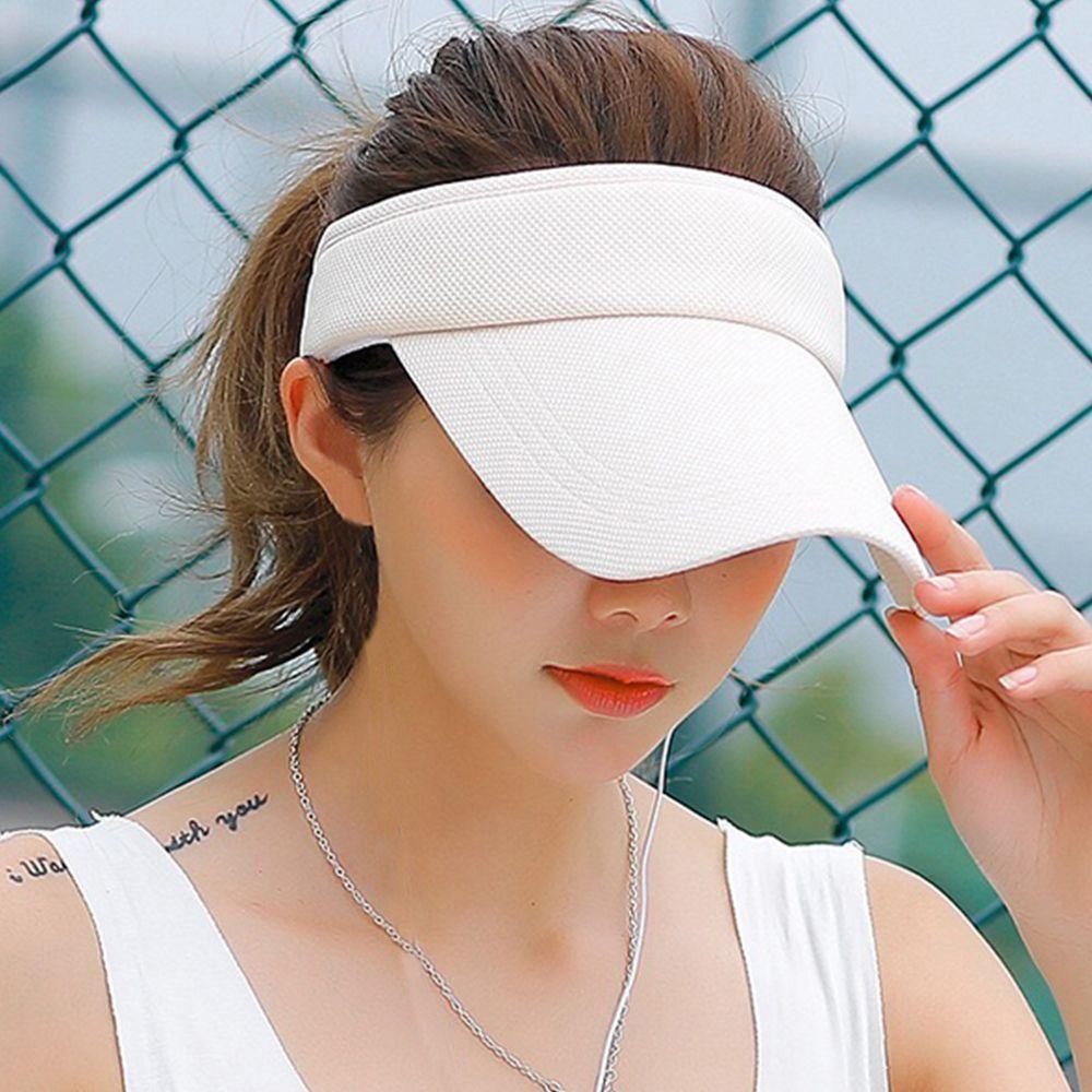 Аксессуары для бега Пляжная Унисекс Спортивная Кепка Солнцезащитный Козырек Шляпа Гольф Теннисная Шляпа Пустая Шляпа Широкие Поля