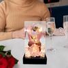 Сохраненные Искусственные Цветы Элегантные со Светом Имитация Мыльной Розы на День Святого Валентина