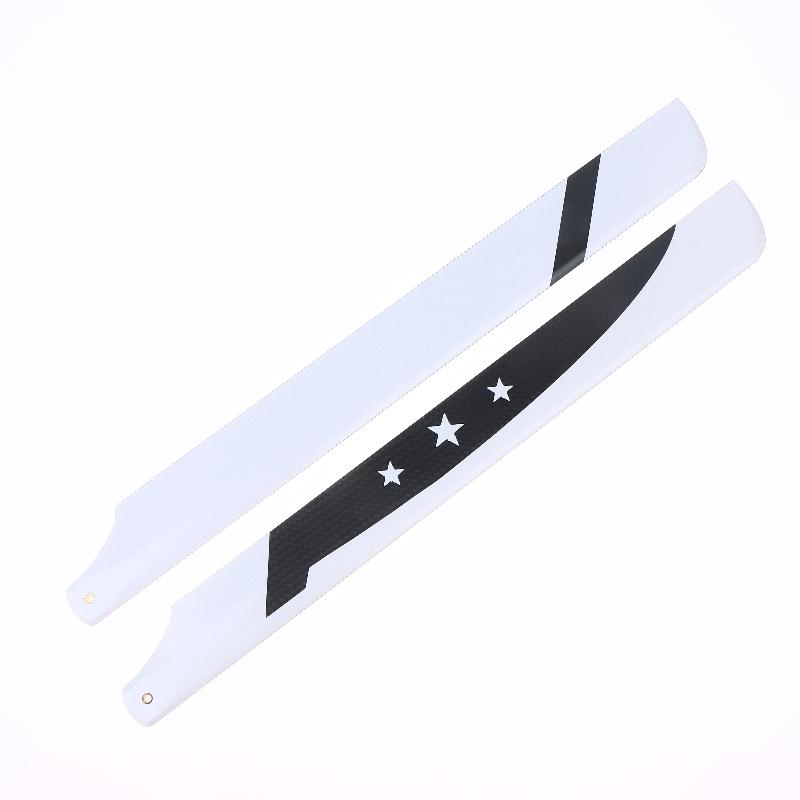 For 450 Series Rc Helicopter Glass Carbon Main Rotor Blade Replacement Parts Diy Rc Helicopter Propeller Accessories 1Pair