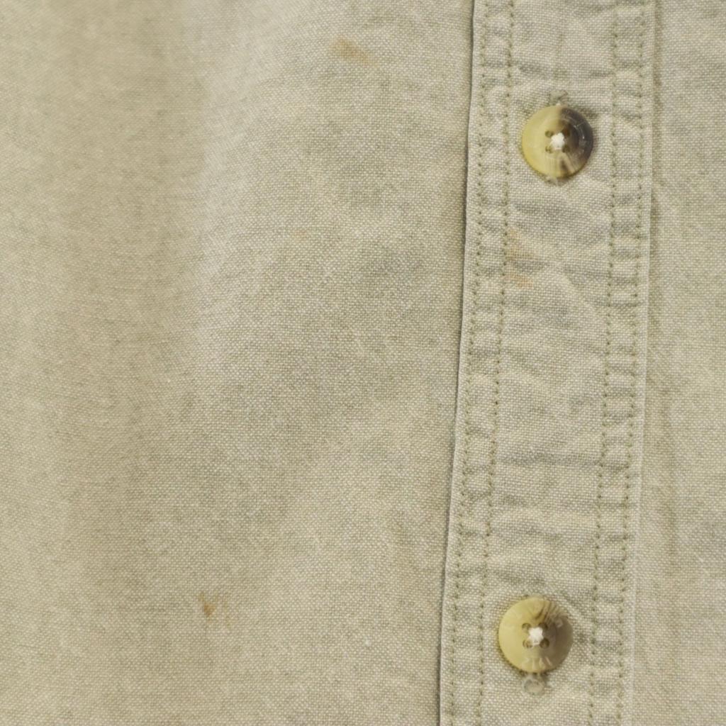 L.L.Bean 80s 90s Old Long sleeve Button down shirt M Gurege Outdoors Men's Used