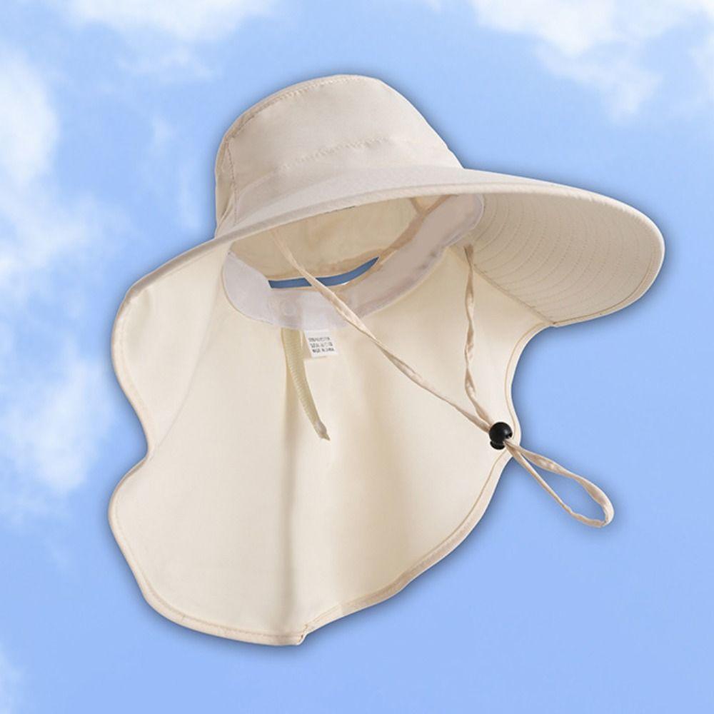 Anti-UV Wide Brim Sun Hat Foldable Women Bucket Hats Adjustable Sun Protection Hat  Safari Cap