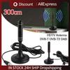 300cm HDTV Antenna Amplifier Coax Cable Digital Receiving Antenna DVB-T DVB-T2 DAB Indoor Outdoor Digital HD Freeview Aerial