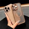 Luxury Translucent for Magsafe Magnetic Wireless Charging Phone Case for iPhone 16 15 14 Plus 13 12 Pro Max Lens Protection Matte Cover