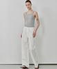 MALOUPE 9160 Linen Wide Pants (White)