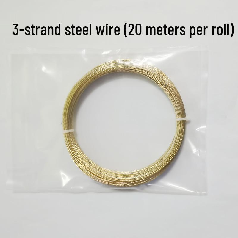 Стальная проволока с медным покрытием для снятия и установки лобового стекла, резка автомобильного стекла, 10м/20м 3-жильная