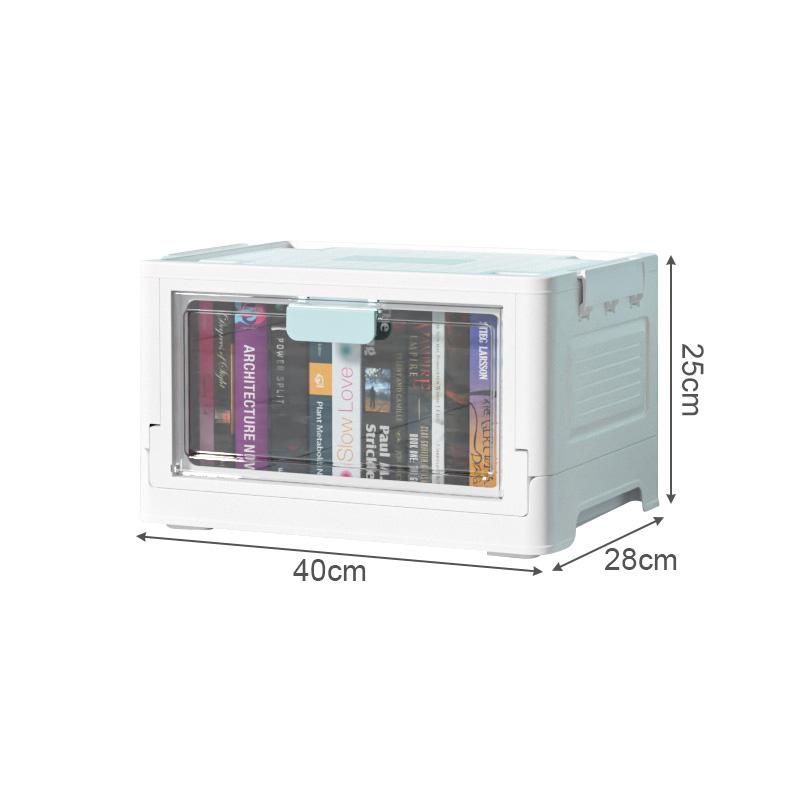 Складной ящик для хранения большой емкости, штабелируемый органайзер для мелочей, ящик для хранения игрушек в спальне, сортировочная коробка для мелочей для дома с прозрачными окнами