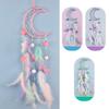 Colorful Feather Dream Catcher with Lamp Strip Living Room Girls Bedroom Wall