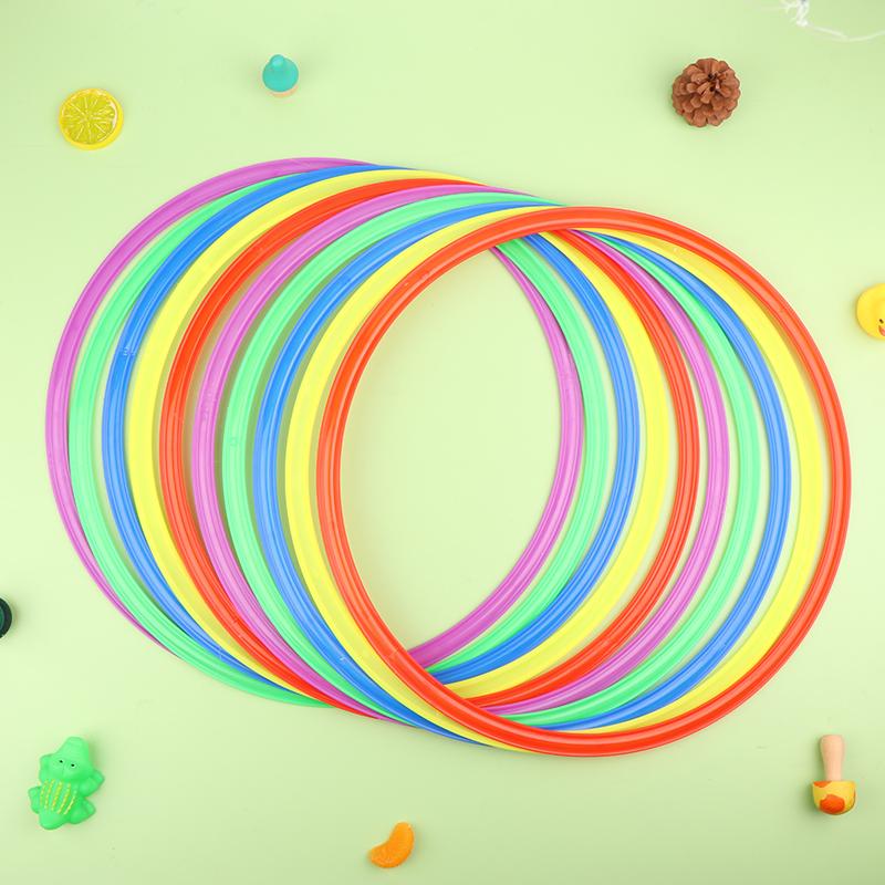 10Pcs Outdoor Funny Physical Training Sport Lattice Jump Rings Portable Football Soccer Speed Agility Training Rings