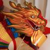 Chinese New Year Dragon Dance Decoration Paper Dancing Dragon Chinese Wedding Hand Held Toys 3D Paper Dragon Photo Props