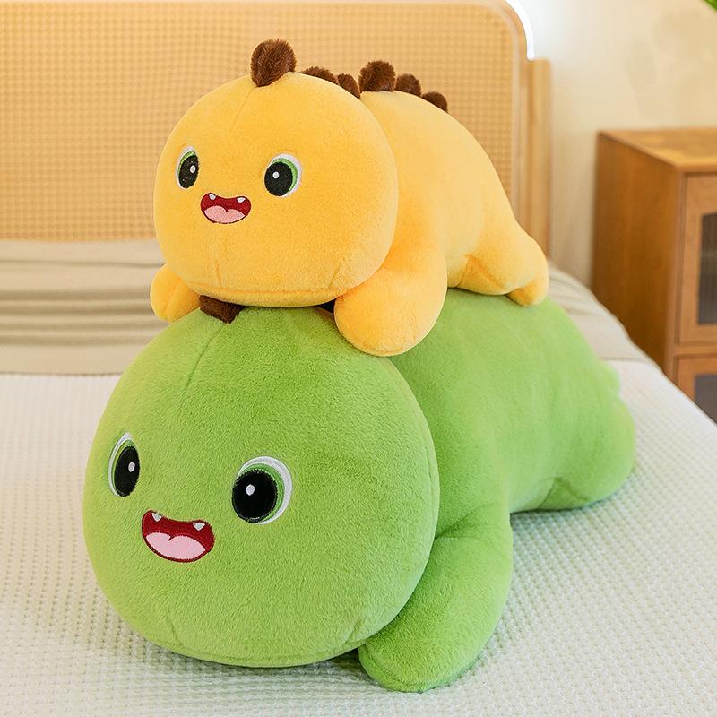 Dinosaur Plush Toy Doll Cute Bed To Sleep With Pinch Legs Long Throw Pillow Doll Rag Doll