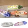 DIY Crafts Rose Flower Tray Silicone Form Oval Candle Container Mold Home Living Room
