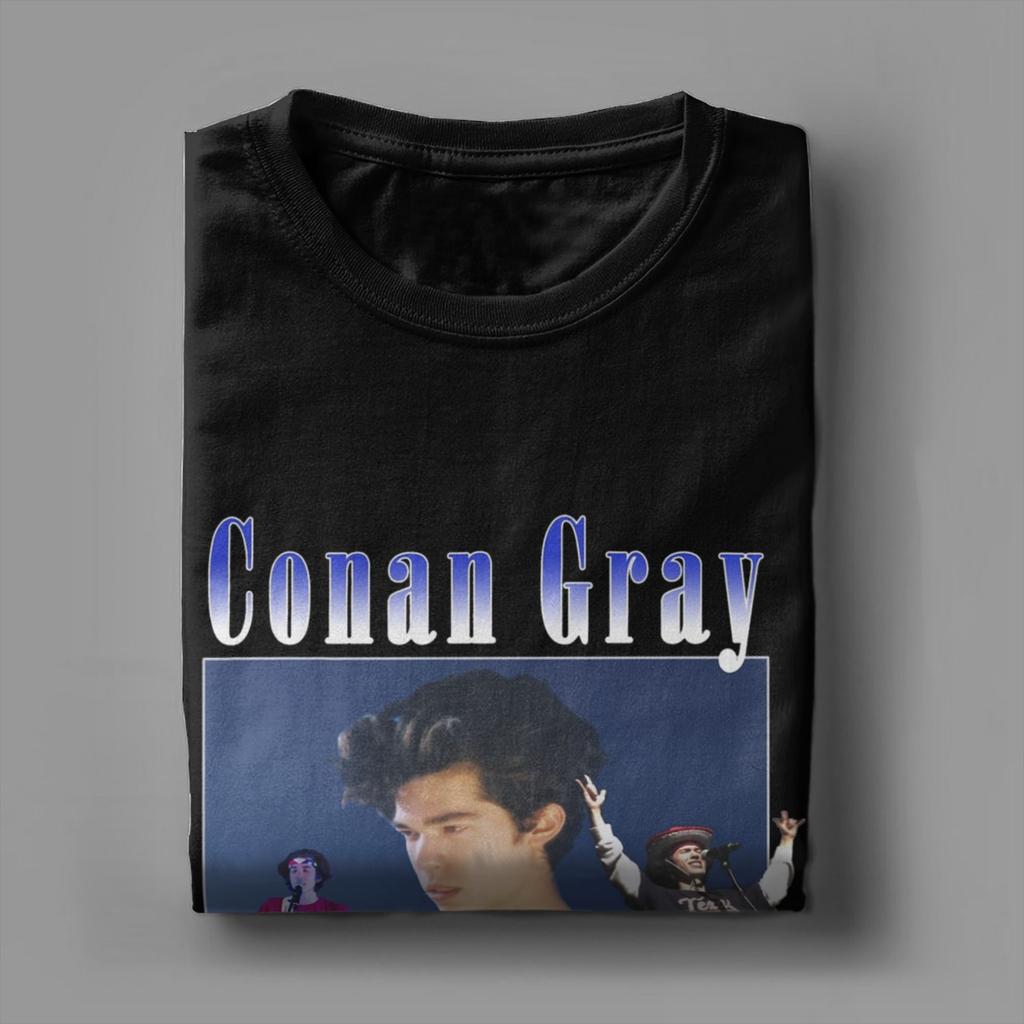 Мужская футболка Conan Gray Потрясающие хлопковые футболки С круглым вырезом С коротким рукавом Летние топы
