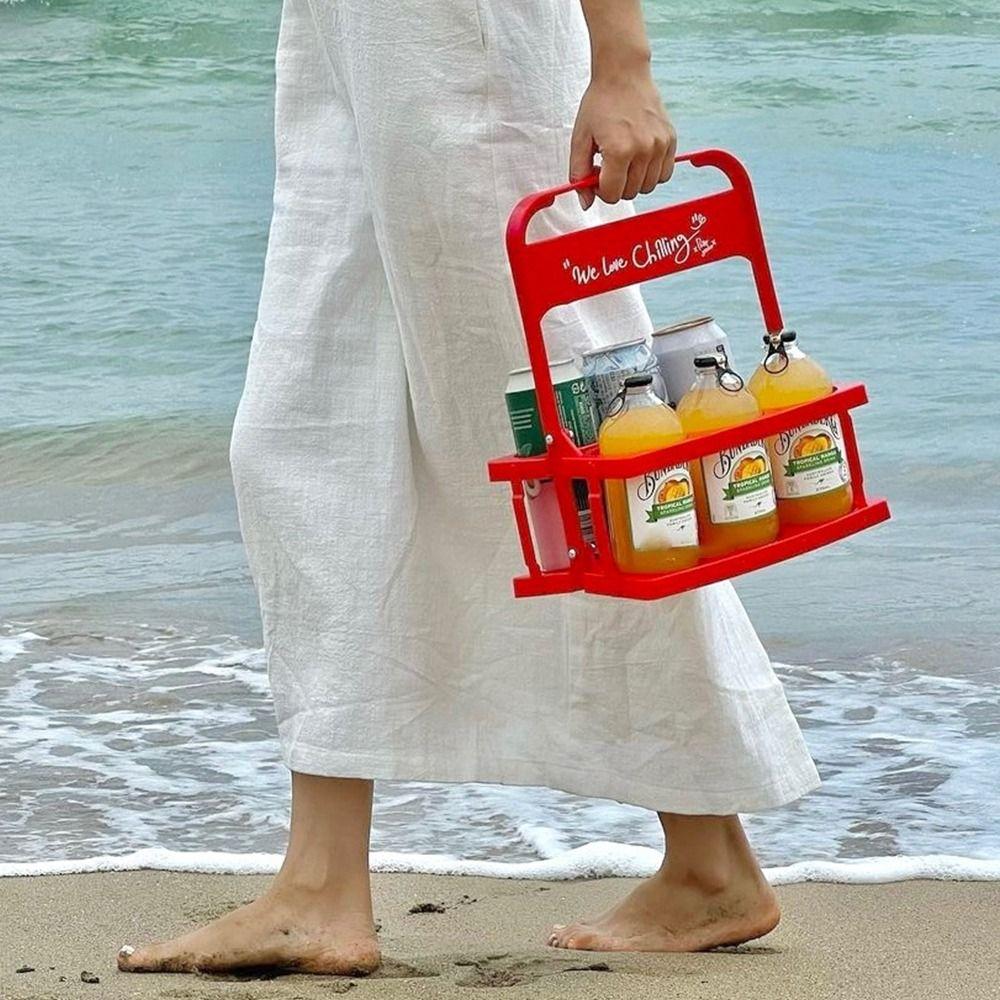 1 шт., 6 отверстий, стойка для пива, корзина, органайзер для чашек, держатель для напитков, новый держатель для пивных бутылок