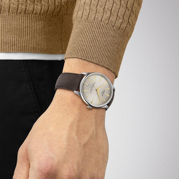 Tissot Коллекция Tourelles Автоматический Механический Механизм Водонепроницаемость 50 метров Мужские Часы Часы 42 мм T139.407.16.261.00