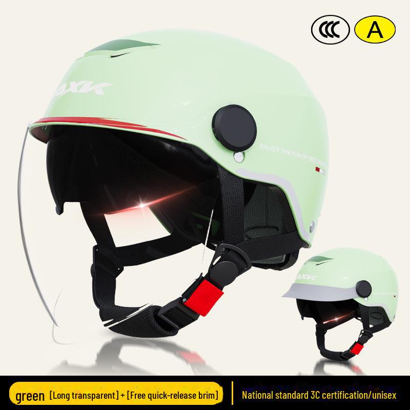 Шлем для электрического мотоцикла с сертификатом 3C: Солнцезащитный всесезонный шлем для мужчин и женщин