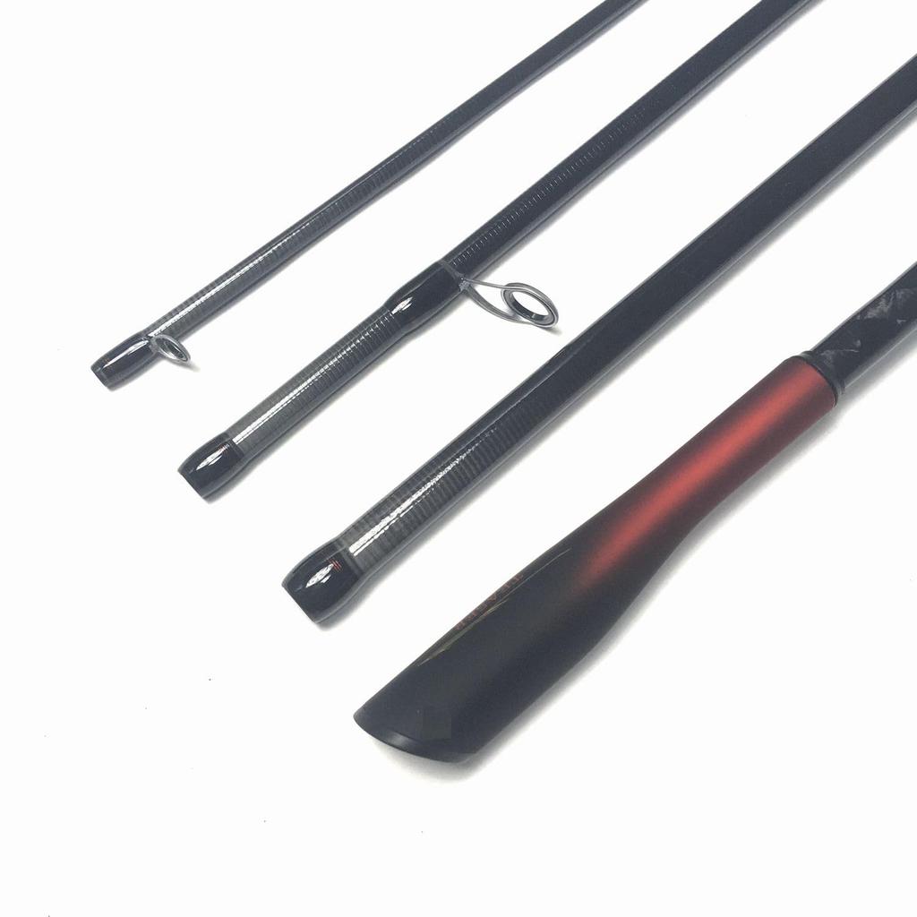 Спиннинговое удилище EVA 9 футов с углеродной монококовой ручкой, 4 шт., спиннинговое удилище для морского окуня, дорожная удочка, окунь, магочи, сверхлегкое, для ловли на форель с берега