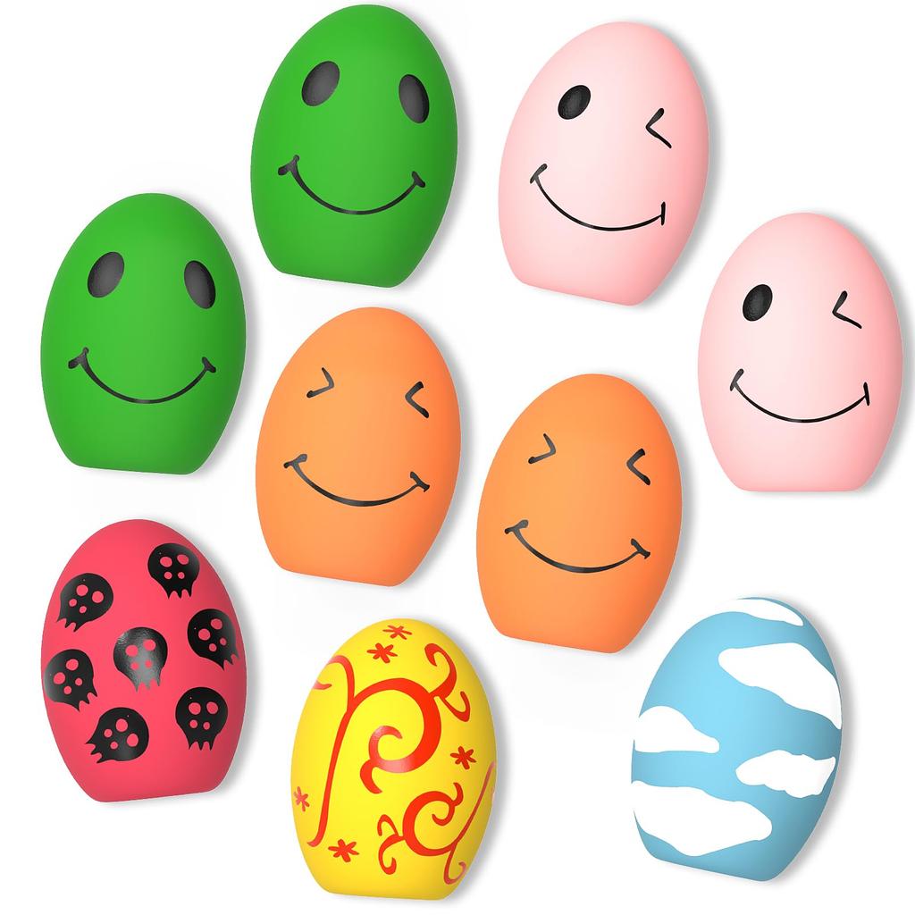 SCHITEC Dog Toys with Sounds Chew Ball Stress Lack of Egg Suitable for Puppies and Small Dogs [9-piece Set] Toys, Toys, Relief, Exercise, Shape,