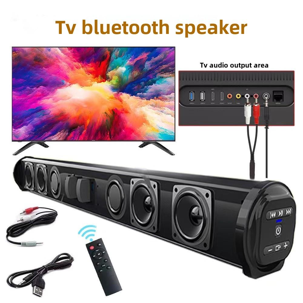 Wireless Bluetooth Speaker & Long Soundbar TV Whispering Wall Speaker Can Be Connected To Computer and Projector