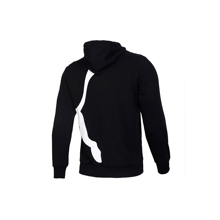 Puma Вязаная толстовка с большим логотипом Мужские топы Черный 580566-01