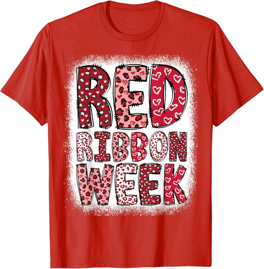 Red Ribbon Week 2025 Apparel Hope Support Love Unisex T-Shirt