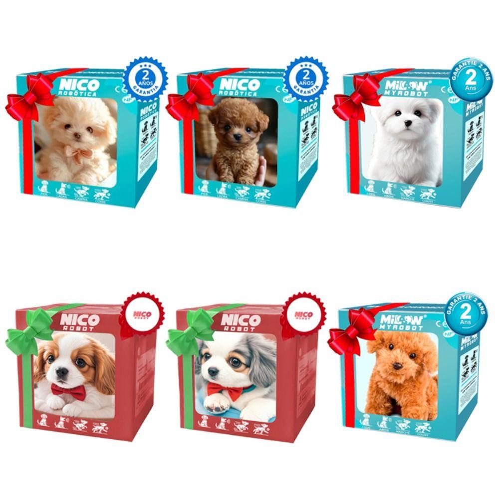 Fashion Plush Robot Puppy Walking Barking Simulated Puppy Interactive Tail Wagging Walking Dog Toy Chilren