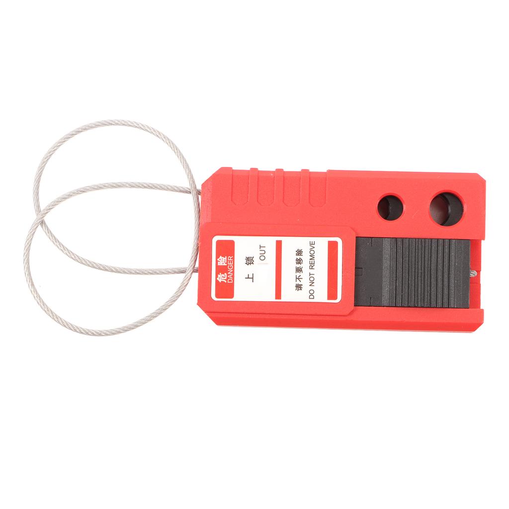 Lockout Tagout Cable Lock Adjustable Stainless Steel Power Insulation Industrial Cable Lock for