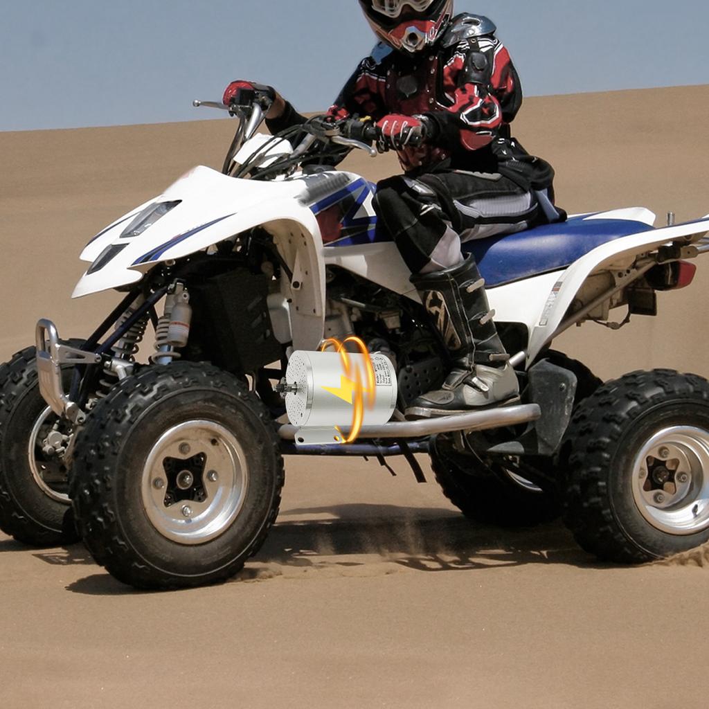 Высокопроизводительный комплект бесщеточного редукторного двигателя 48 В 2000 Вт, 4300 об/мин с двигателем, контроллером и приводной цепью, для электрического скутера, велосипеда