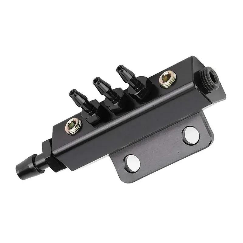 Vacuum Manifold Block Vacuum Port Block 1/8NPT Fuel Gas Wastegate Turbo Boost 5 Port Car Vacuum Block Intake Manifold Kit