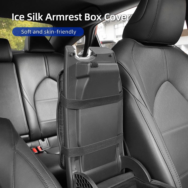 TCJH7 Ice Silk Heightening Car Armrest Pad Breathable For Citroen C4 C3 C5 C1 C2 Berlingo Celysee Cactus Picasso Aircross Grand