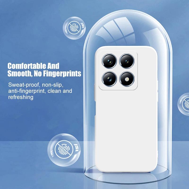 Жидкий силиконовый чехол для телефона XiaoMi 14T 14 T Pro XiaoMi 14T Модный мягкий чехол Жидкий силиконовый чехол Глобальная версия