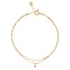 Vendome Bracelet K18 Yellow Gold Diamond 2 Row GGVB0018LSDI [Official] [VA Aoyama]