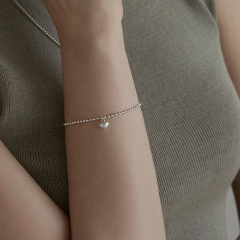 dmoment Zoe Heart 925 Silver Bracelet